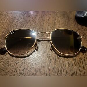 Ray-Ban HEXAGON shaped lenses sunglasses and case